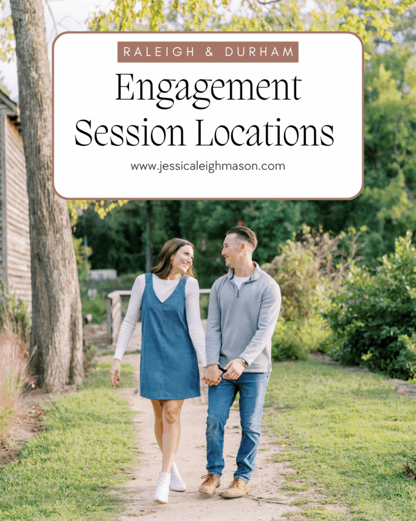 Raleigh and durham engagement session locations fine art photograpy