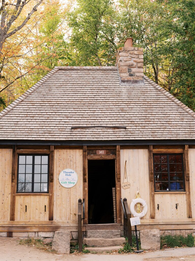 Charming gift shop along the Park Loop Road in Acadia Maine
