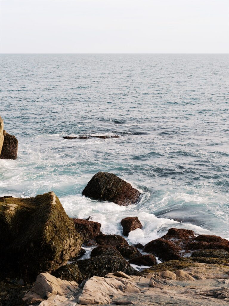 churning water