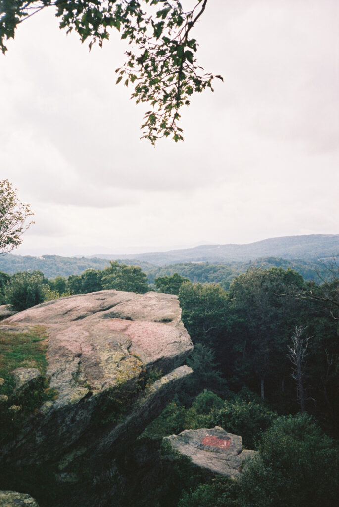 View from Ravens overlook near Boone, NC, captured on film